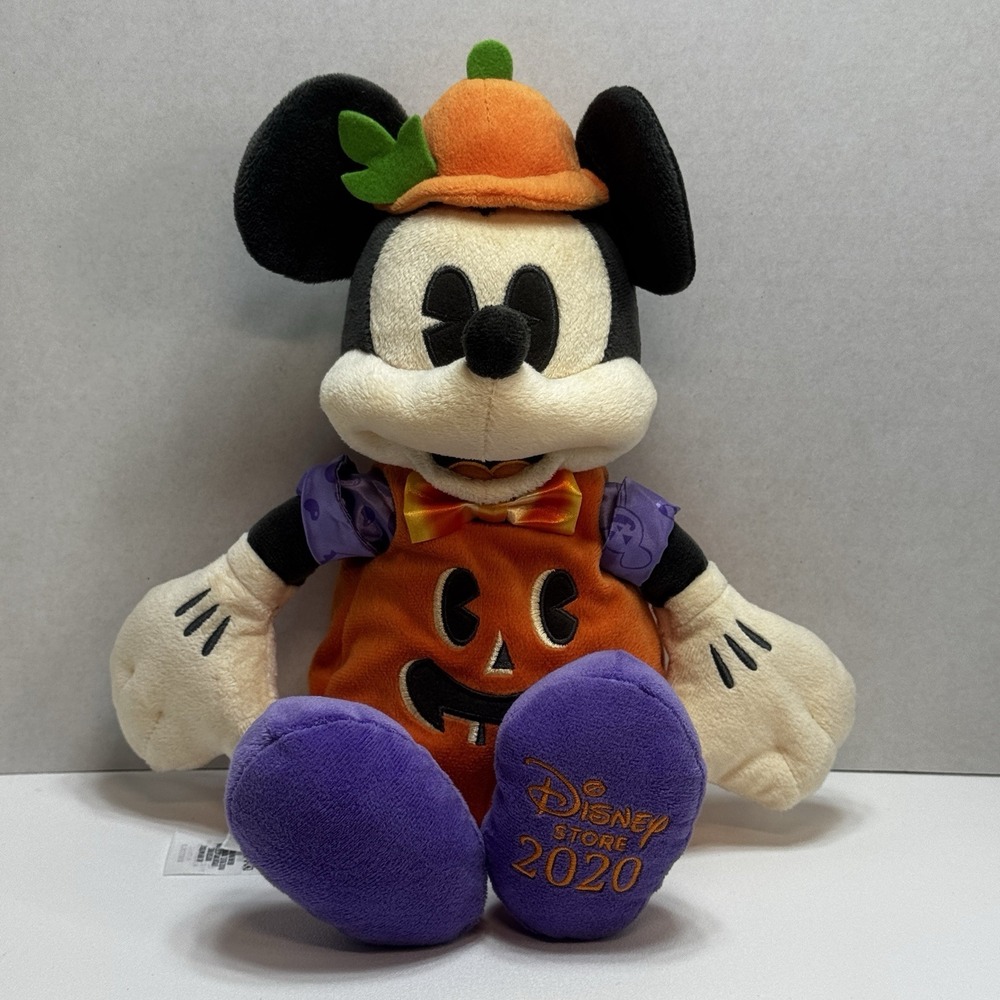 Disney Store 2020 Halloween Mickey Mouse Pumpkin Plush 15"